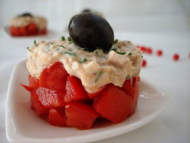 Recette tomates à la mousse de thon