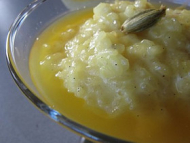 Recette riz au lait safrane et sa gelée de gingembre