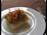 Recette dos de cabillaud en crumble