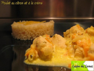 Recette poulet au citron et à la crème