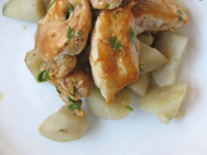 Recette poulet à la réglisse poêlée de topinambours