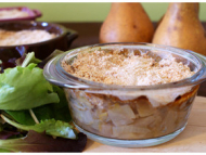 Recette crumble d’endives poires noix et chèvre