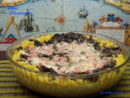 Recette gâteau de pâtes, champignons et lardons