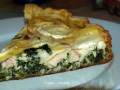 tourte poulet - epinard - chevre cuisson au cobb