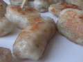 entrée chaude : quenelles de chêvre
