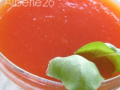 gaspacho de tomates et fraises