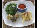 plat : assiette gourmande aux asperges