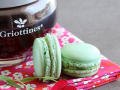 macarons pistache griottes