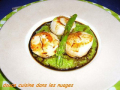 coquilles saint-jacques, asperges vertes