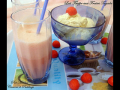 lait frappé ou milkshake aux fraises tagada