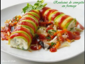 entrée froide : rouleaux de courgette au fromage