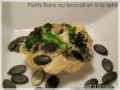 petits flans au brocoli et à la feta