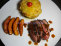 magret de canard à l’orange et aux coings