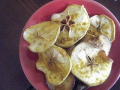 chips de pommes au curcuma