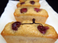 financiers amandes, miel et cerises