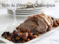 rôti de porc aux châtaignes et aux cêpes