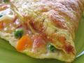omelette fu-yun aux légumes et crème de soja