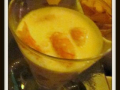 dessert : mini-verrines aux crevettes, ananas et crème de coco