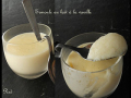 dessert : semoule au lait et à la vanille
