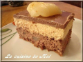 entremet chocolat, poire et caramel