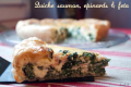 Quiche saumon, épinards et féta