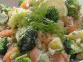 salade de légumes au saumon fumé