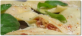 pâtes et riz : raviolis au chèvre frais, tomates séchées et jambon italien