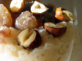 riz au lait crémeux aux noisettes et châtaignes