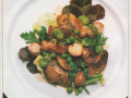 fine salade de béatilles confites au vinaigre à la framboise