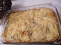 gratin de gnocchis, poulet et fenouil