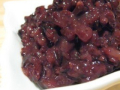 risotto de riz noir à la sauce soja