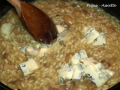 risotto au gorgonzola et champignons de paris