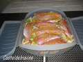 filets de rouget en papillote sur julienne de légumes