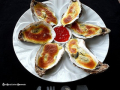 coquillage et crustacés : huitres grâtinées au sabayon de muscat