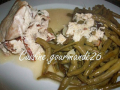 roulés de poulet à la ricotta, tomates séchées sauce au marsala