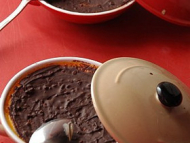 Recette flan au potiron épicé, couche craquante de chocolat épicé