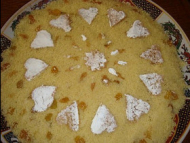 Recette seffa aux raisins secs (couscous sucré)