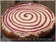 Recette cheesecake citron et framboise