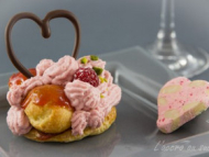 Recette ronde amoureuse gingembre framboise chocolat
