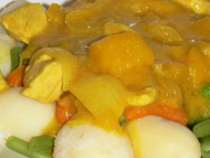 Recette curry de poulet à la mangue