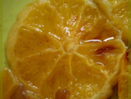 Recette oranges rôties aux brisures de marrons glaces
