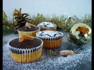 Recette cupcakes de noël orange et chocolat noir