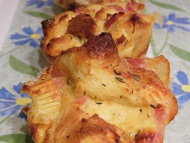 Recette flans-muffins au camembert et aux lardons