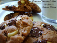 Recette cookies aux trois chocolats et noisettes