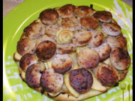 Recette tarte fine au boudin blanc oignon et pomme