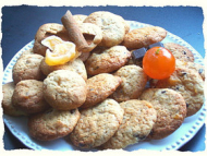 Recette cookies pomme cannelle et clémentine confite chocolat.