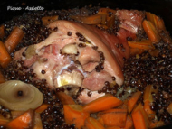 Recette jarret de porc au lentilles en mijot’cook